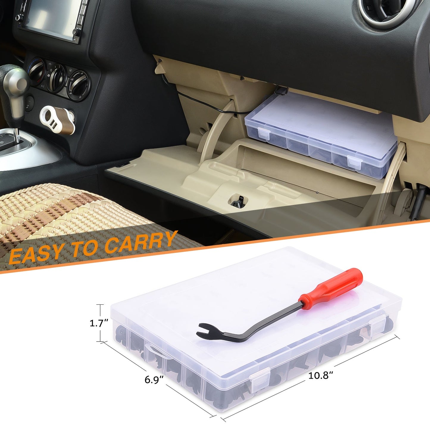 Waywe 190 Pcs Car Retainer Retaining Clips For Toyota, Honda, Nissan, Mazda