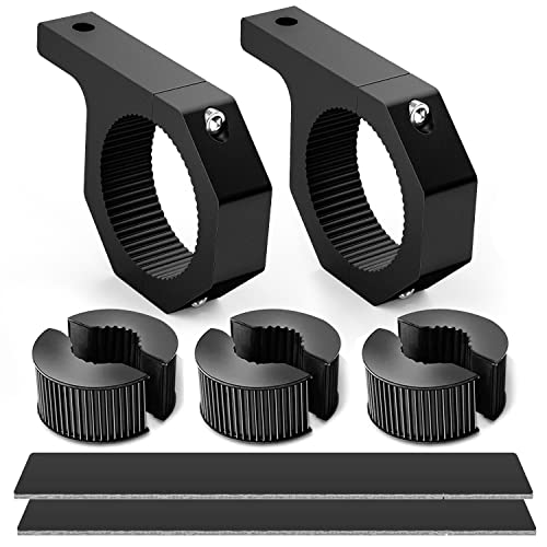 Waywe 2PCS 6.5 Inch 120W Triple Row LED Pods Fog Light Mounting Bracket Horizontal Bar Tube Clamp with 16AWG Off Road Wiring Harness for Truck Golf Cart SUV ATV UTV Boat