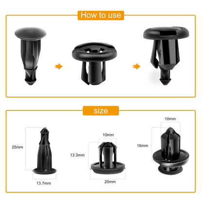 Waywe 40 Pcs Retainer Retaining Clips For Honda and Acura Fender 91503SZ3003