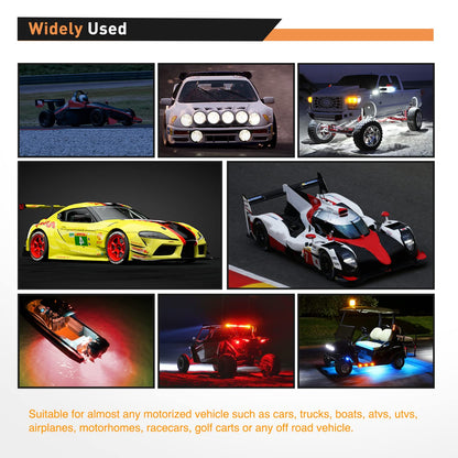 Waywe Heavy Duty Rocker Toggle Switch 12V 20A Red Cover SPST ON/Off 2Pin Car Truck Boat-5 Pack