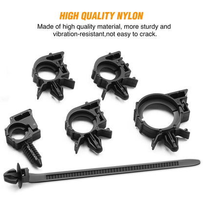 Waywe 60 Pcs Car Wire Loom Routing Clips Assortment For Honda GM Mazda