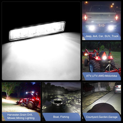 Waywe 2 PCS 18w Spot Led Light Bar Work Light Pods Off Road Driving Light Fog Light Reverse Lights for Truck Truck Boat Jeep Bumper SUV ATV (Spot Fog Lamp)