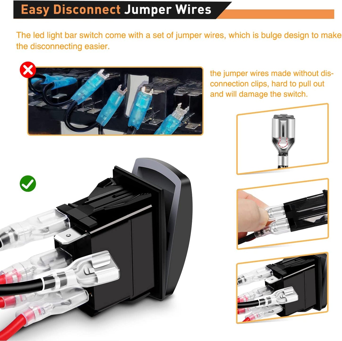 Waywe 3 Gang Aluminum Rocker Switch Panel Toggle Dash 5 Pin ON Off Pre Wired Rocker Switch Green Backlit Switch for Automotive Cars Boats RVs