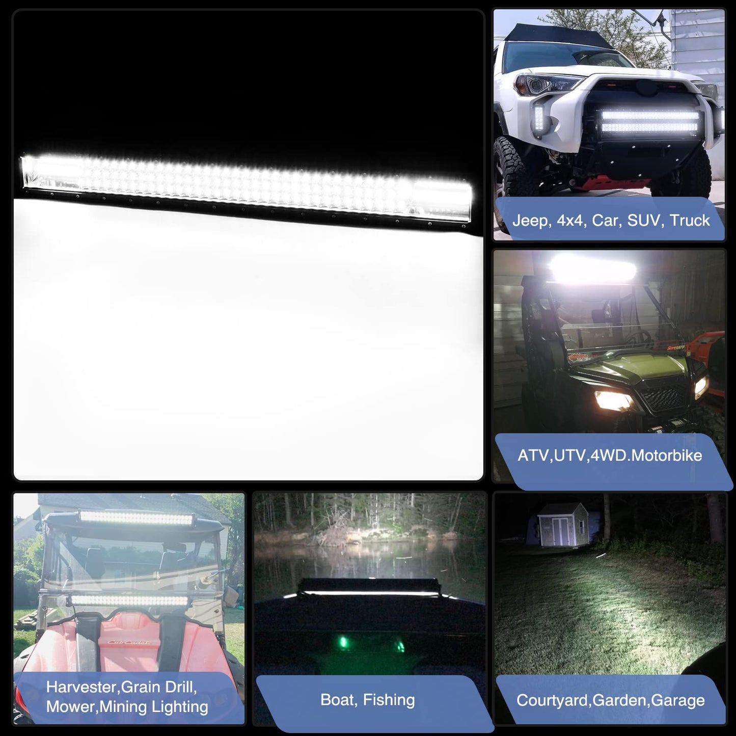 Waywe LED Light Bar 32 Inch 180W Spot Flood Combo Off Road Lights 13200 Lumen Work Light Driving Lamp Waterproof Fog Light for Truck Car Jeep ATV SUV