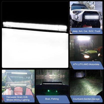 Waywe LED Light Bar 32 Inch 180W Spot Flood Combo Off Road Lights 13200 Lumen Work Light Driving Lamp Waterproof Fog Light for Truck Car Jeep ATV SUV