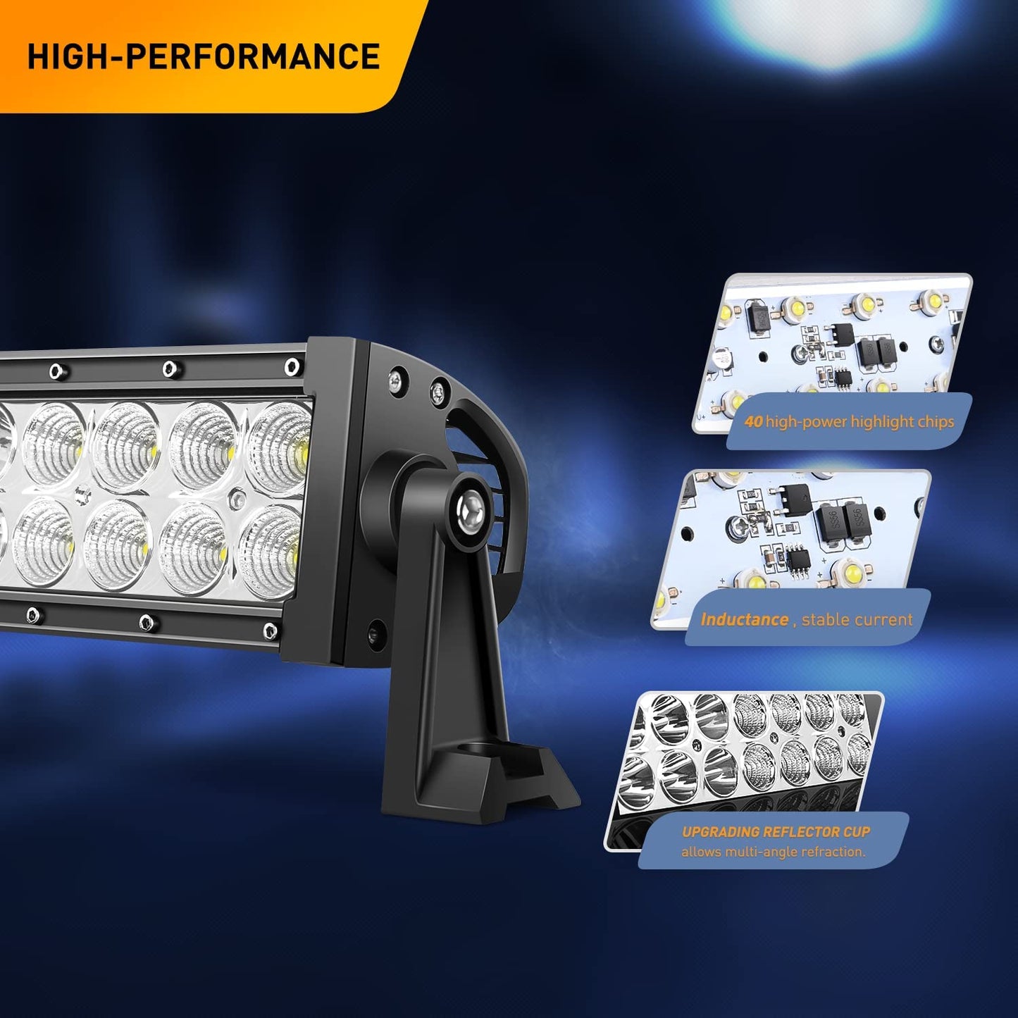 Waywe LED Light Bar 32 Inch 180W Spot Flood Combo Off Road Lights 13200 Lumen Work Light Driving Lamp Waterproof Fog Light for Truck Car Jeep ATV SUV
