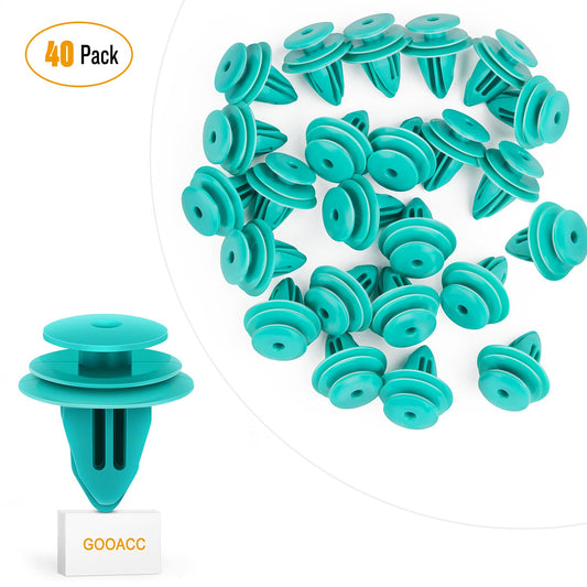 Waywe 40 Pcs Trim Door Panel Clips for Toyota Tacoma Tundra Camry Corolla Avalon Sienna Replace OEM: 90467-10188