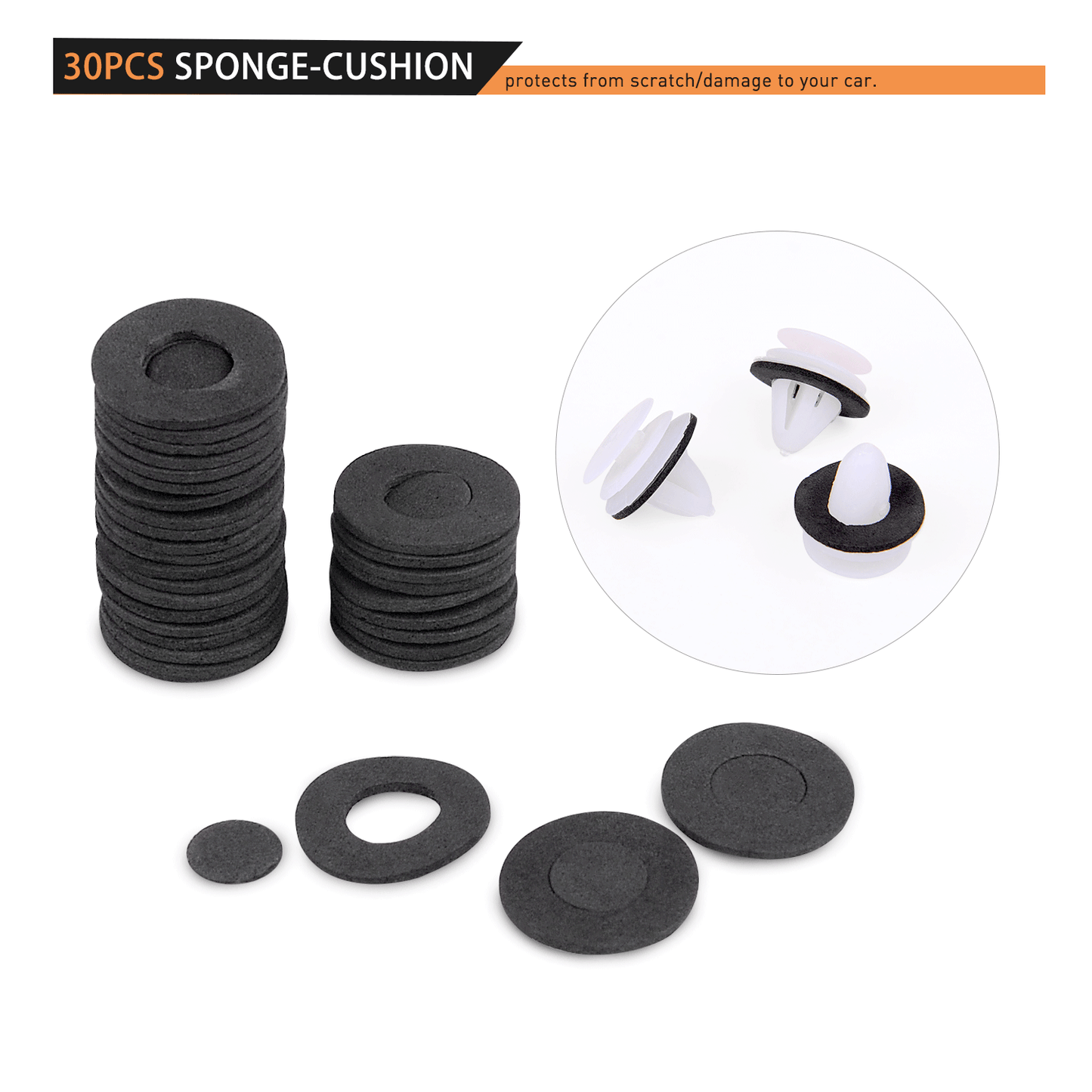 Waywe 415 Pcs Car Retainer Retaining Clips 18 Most Popular Sizes Auto Push Pin Rivets Set -Door Trim Panel Clips for GM Ford Toyota Honda Chrysler