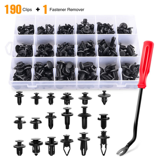 Waywe 190 Pcs Car Retainer Retaining Clips For Toyota, Honda, Nissan, Mazda