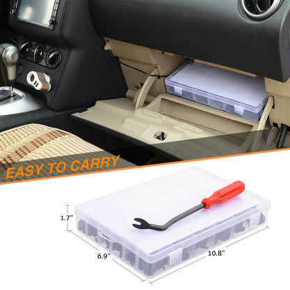Waywe 190 Pcs Car Retainer Retaining Clips For Toyota, Honda, Nissan, Mazda