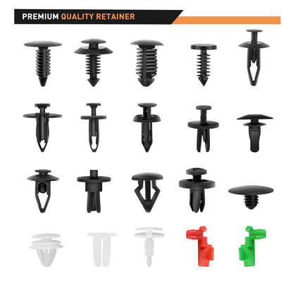Waywe 425 Pcs Car Body Retainer Retaining Clips Set For GM Ford Toyota Honda Chrysler